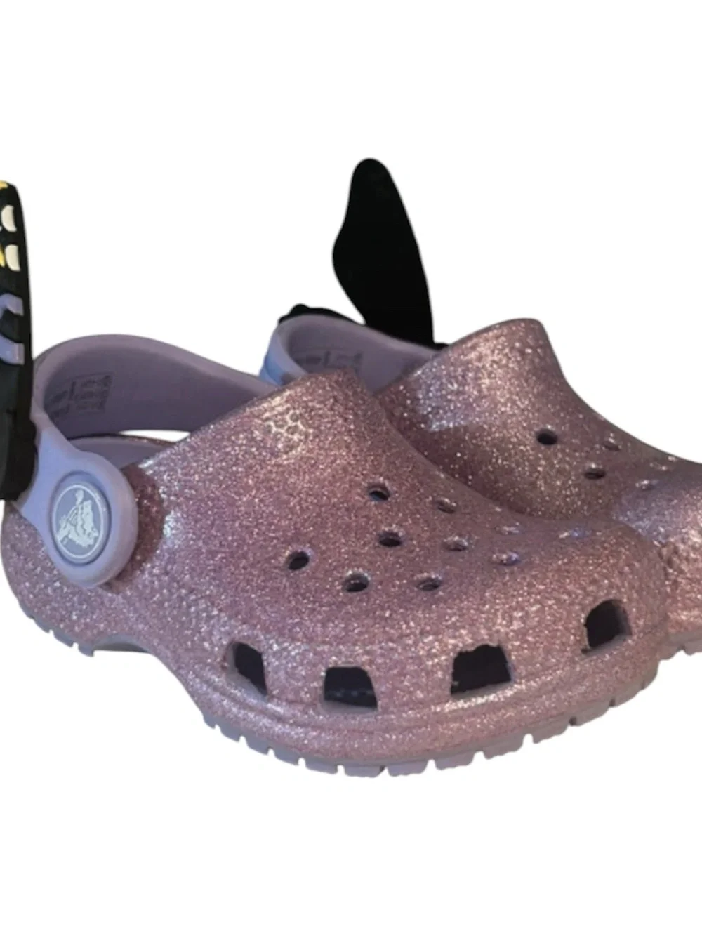 Butterfly toddler crocs size 5 toddler